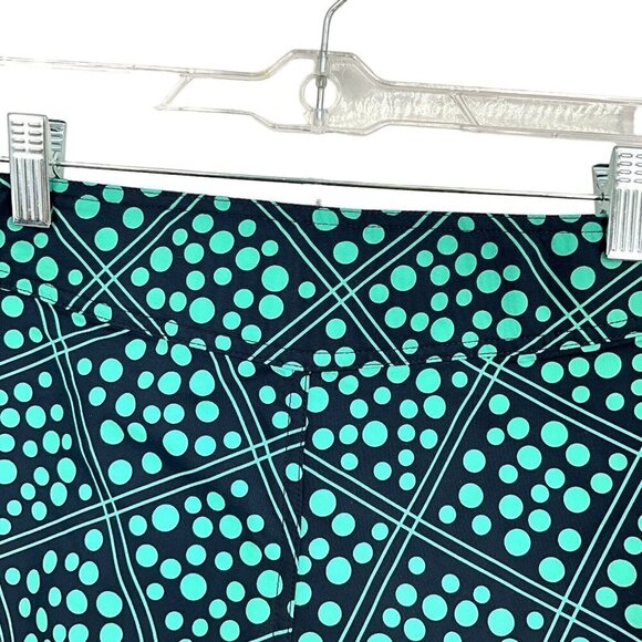 Patagonia Women's 10 Wavefarer Board Shorts Green Polka Dot 4" Inseam Swim Hike - Picture 4 of 8